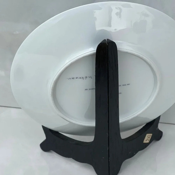 Haviland Limoges Nine Ladies Dancing Number 9 12 Days of Christmas Series Blue S - Picture 6 of 10